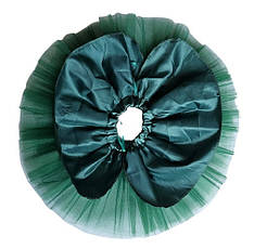 Спідниця дитяча фатинова (зелена) - 28 см. з підспідником. Зріст 104 -110 см. 6-7 років, фото 3