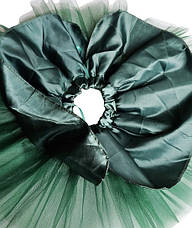 Спідниця дитяча фатинова (зелена) - 28 см. з підспідником. Зріст 104 -110 см. 6-7 років, фото 4