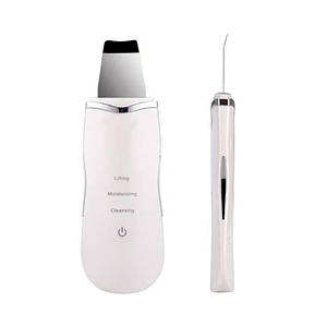 Ультразвуковий скрабер для чищення обличчя Ultrasonic Beauty Home White