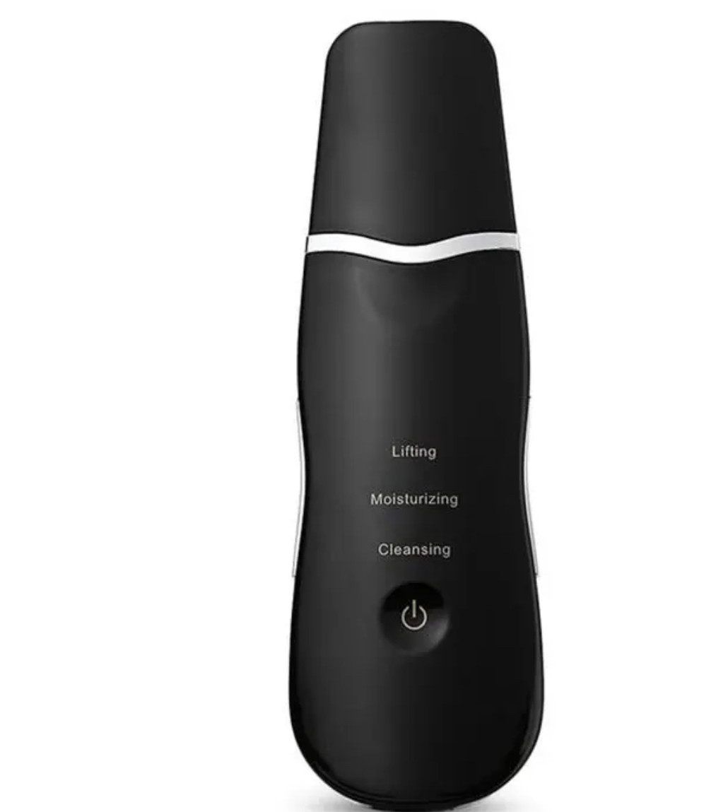 Ультразвуковий скрабер для чищення обличчя Ultrasonic Beauty Home Black