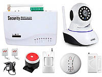 GSM сигнализация Kerui G10A + WI-Fi IP камера для одно комнатной квартиры (SDJKSF67DJFD) GL, код: 1581839