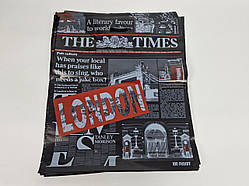 Пакет із прорізною ручкою(42*52,5+3)"Нічний LONDON"(50 шт)Пакети з вирубною ручкою
