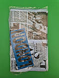 Пакет з прорізною ручкою(45*52+3)"Газета"LONDON blue"(50 шт)Пакети з вирубною ручкою, фото 3
