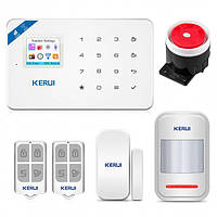 Комплект сигнализации Wi-Fi KERUI W18 (HJSDHJHD89F) GS, код: 1893362