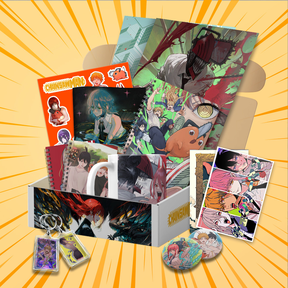 Подарунковий бокс Аніме Chainsaw Man 15 предметів (Випадкові зображення)