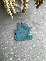 Молд 014 Санки з ялинкою для новорічних іграшок на ялинку силіконова форма для епоксидної смоли