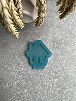 Молд 008 домик без окна на крыше новогодних игрушек на ёлку силиконовая форма для епоксидной смолы