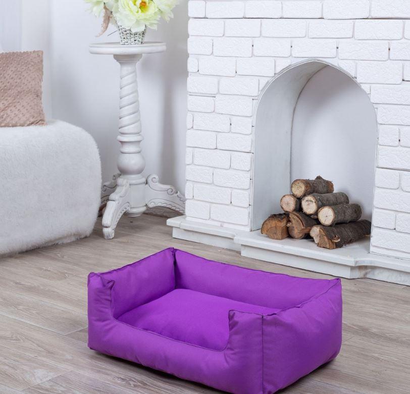 Лежанка для собак 120*80 см фиолетовая, мягкое место лежак для собак непромокаемая антикоготь прямоугольный 120*80 см - фото 3 - id-p2019105255