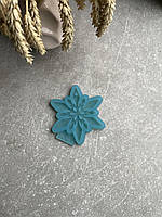 Молд 035 Сніжинка 1 для новорічних іграшок на ялинку силіконова форма для епоксидної смоли