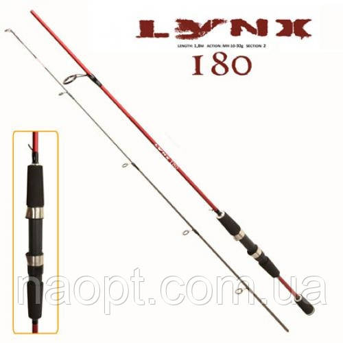 Спінінг штекерний "Lynx" 1.8м 10-30г 2к, фото 1