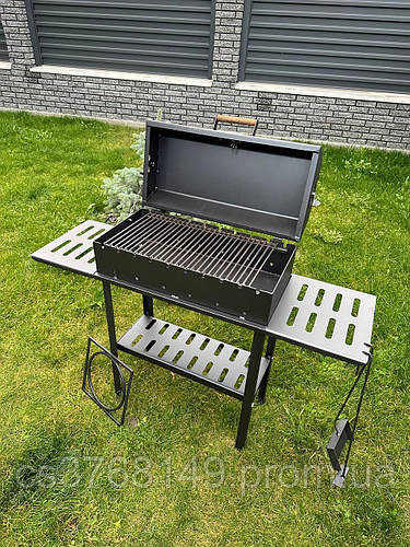 Стационарный мангал гриль с крышкой для барбекю металл 4 мм на 10 ...