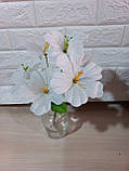 Букетики штучних квітів мальва одинарна, фото 5