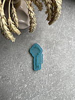 Молд 025 Ключик от замка с для новогодних игрушек на ёлку силиконовая форма для епоксидной смолы