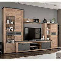 Стінка Монтреал, Меблі Сервіс, Дуб крафт Табако/Матера