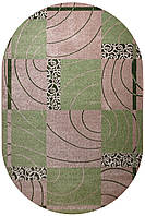 Килимок сучасний KIWI 02578B Beige/L.Green, 0,8x1,5 м