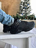 Кросівки зимові Nike Huarache X Acronym чоловічі чорні високі водонепроникні модні теплі, фото 4