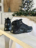 Кросівки зимові Nike Huarache X Acronym чоловічі чорні високі водонепроникні модні теплі, фото 5