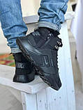 Кросівки зимові Nike Huarache X Acronym чоловічі чорні високі водонепроникні модні теплі, фото 3