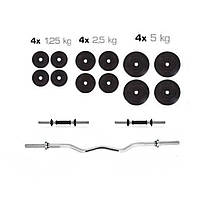 Штанга + Гантелі Набір 41 кг розбірні набірні для дому Диски  диски Грифи