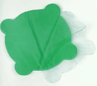 Салфетки для стоматологической чаши плевательницы из спанбонда, зеленые (уп/50шт)