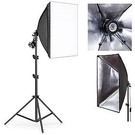 Софтбокс з патрон Е27 Prolighting 50х70см + Стійка 2.0 м