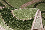 Килимок сучасний овальний зелений KIWI 02582A Beige/L.Green, 0,8x1,5 м, фото 3