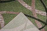 Килимова доріжка із середнім ворсом зелена KIWI 02582A L.Green/Beige ширина 80 см, фото 4