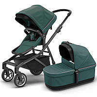 Детская коляска с люлькой Thule Sleek Mallard Green on Black TH 11000028