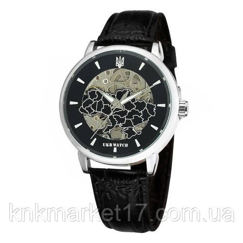 Годинник механічний Ukr Watch Україна Silver-Black, фото 1