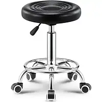 Стілець для майстра манікюру і педикюру без спинки (чорний)