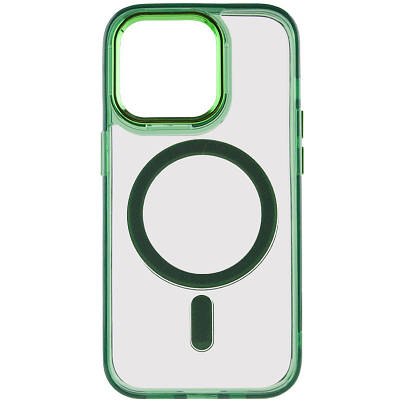 Чохол TPU Iris with MagSafe для Apple iPhone 13 Pro (6.1") Зелений