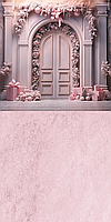 Фотофон Стіна Підлога для фото та відеозйомок Christmas door Pink