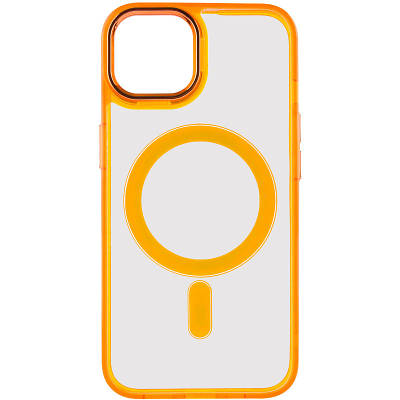 Чохол TPU Iris with MagSafe для Apple iPhone 14 (6.1") Помаранчевий