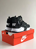 Кросівки зимові Nike Huarache Acronym чоловічі чорні з білим високі водонепроникні модні теплі, фото 10
