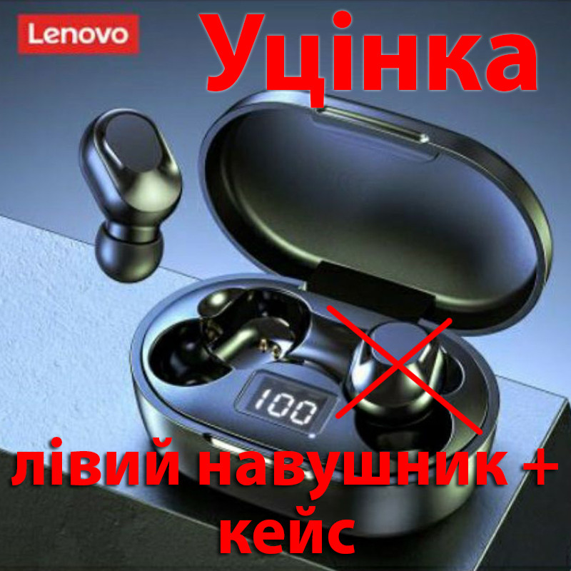 Уцінка* Навушники Lenovo ThinkPlus XT91 black *Лівий навушник + кейс