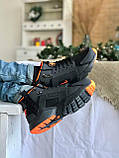 Кросівки зимові Nike Huarache Acronym чоловічі чорні з оранжевим високі водонепроникні модні теплі, фото 8