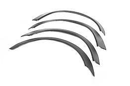 Накладки на арки чорні Max chrome для Opel Astra F 1991-1998 Нержавіюча сталь (4 шт)