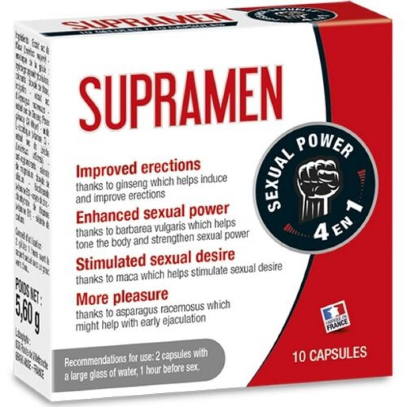 Препарат для чоловіків Supramen Sexual Power 4 in 1, 10 капсул| Limon