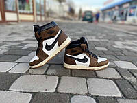 Кроссовки Nike Air Jordan зимние кожаные 0155НИМ