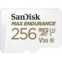 Карта памяти microSDXC 256Gb + Adapter SD, SanDisk Max Endurance V30