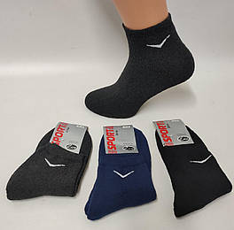 Шкарпетки підліткові Luxe sport line 29522 вис. махра різні кольори р.36-40 (уп.12 пар)