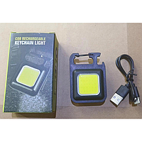 Компактный фонарик на магните USB LED аккумуляторный с карабином