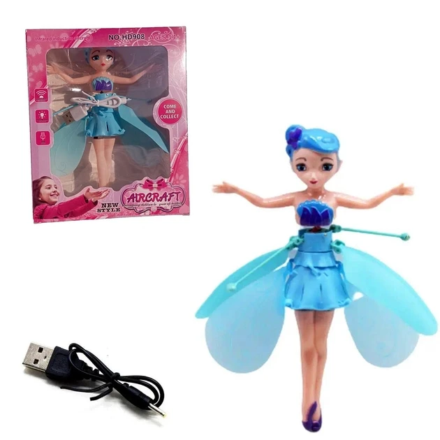 Інтерактивна літальна іграшка льотаюча Фея Flying Fairy Блакитна, Іграшка Фея