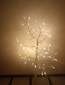 Світлодіодне дерево гірлянда теплий білий 1.5 м. 96 led біле IP44 220V Код.59378
