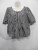 Блуза короткая легкая фирменная женская Oversize 46-50 р.211бж (только в указанном размере, только 1 шт)