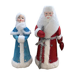 Новорічні фігури "Дід Мороз та Снігурочка": Чарівна атмосфера в кожному домі