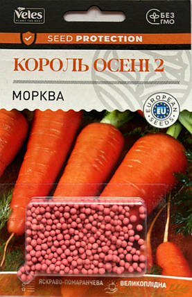 Насіння моркви Король осени2 500шт ТМ ВЕЛЕС, фото 2