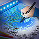 Ігровий набір Проектор Яскраві УФ-листи для малювання з чарівними візерунками MAGIC TRACE D8236, фото 3