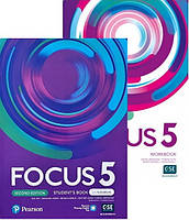 Focus 5 Second Edition student's Book with Active Book + Workbook (Учебник + тетрадь) Комплект по английскому