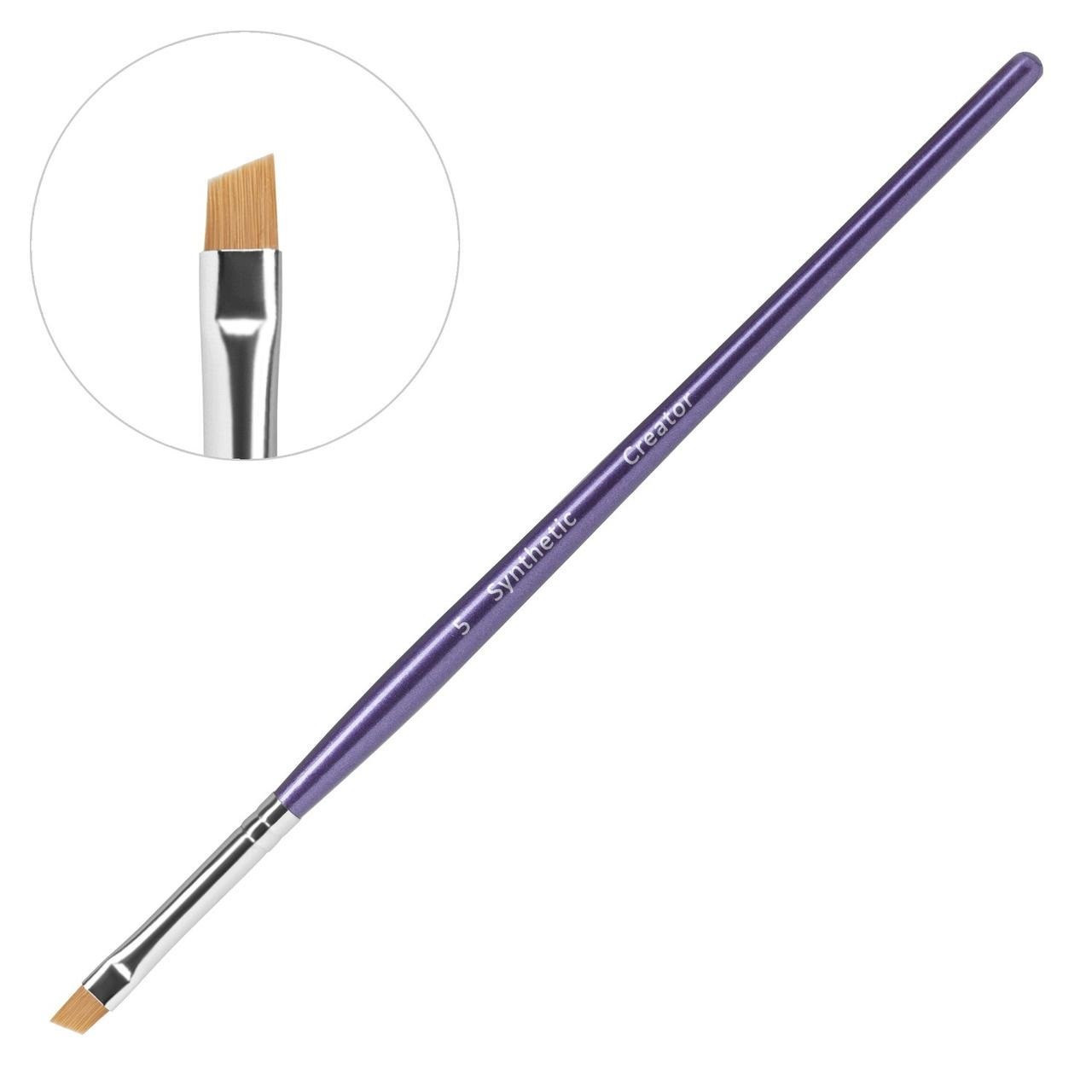 Пензлик Creator Synthetic 5 для брів, для фарби, для хни - Оригінал!, фото 1